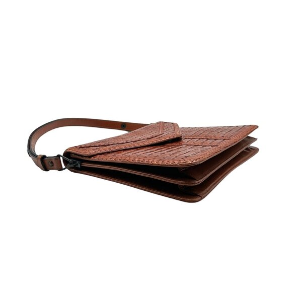 Vintage Yves Saint Laurent Woven & Braided Leather Shoulder Bag - Picture 4 of 9